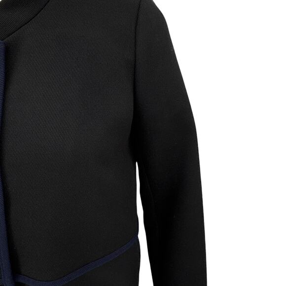 J.CREW Tipped Twill Jacket in Black & Navy Size 0 - Picture 10 of 13
